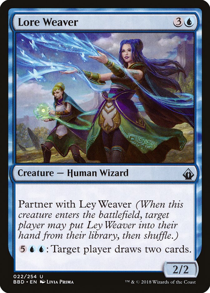 This Is An Image Of The Magic The Gathering Card Lore Weaver From The Set Battlebond - Designed By Artist Livia Prima