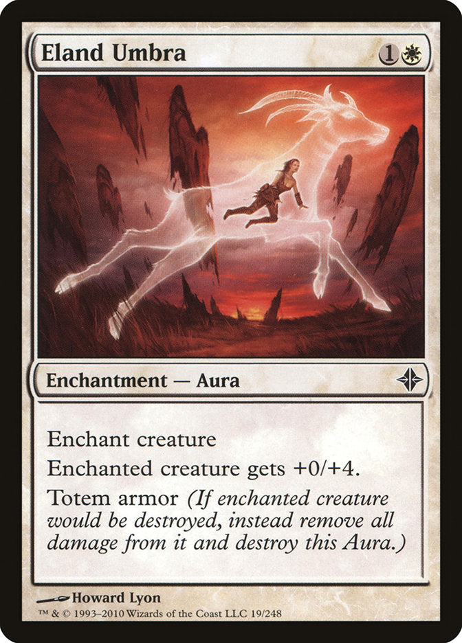 This Is An Image Of The Magic The Gathering Card Eland Umbra From The Set Rise of the Eldrazi - Designed By Artist Howard Lyon