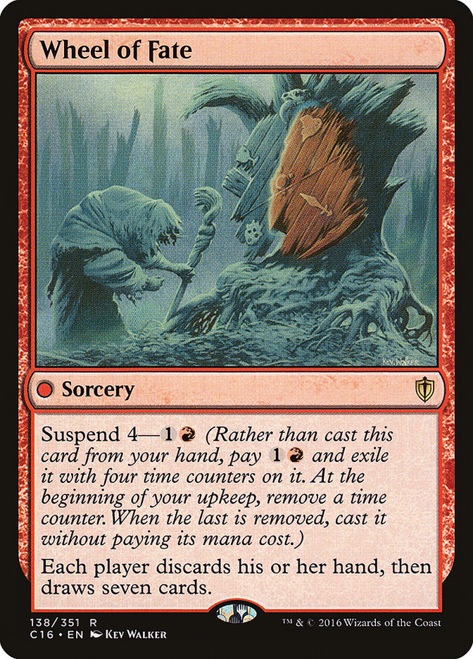 This Is An Image Of The Magic The Gathering Card Wheel of Fate From The Set Time Spiral Remastered - Designed By Artist Kev Walker