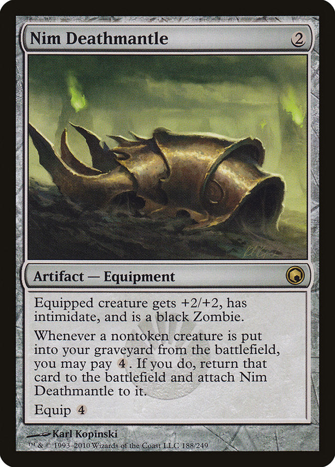 This Is An Image Of The Magic The Gathering Card Nim Deathmantle From The Set Double Masters 2022 - Designed By Artist Karl Kopinski