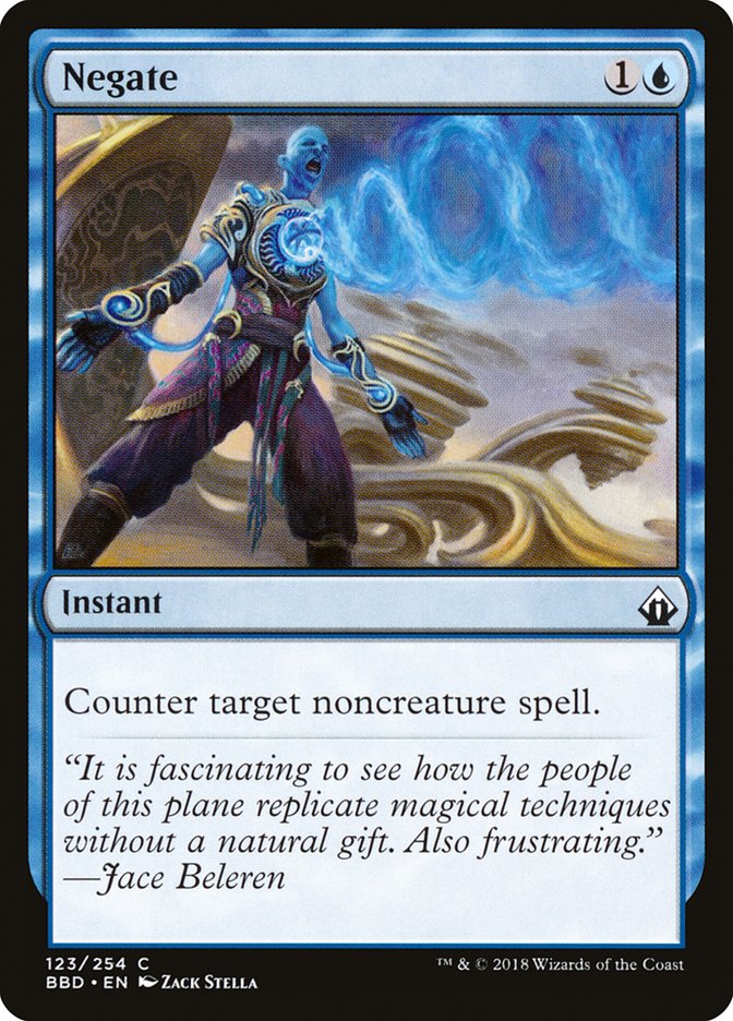 This Is An Image Of The Magic The Gathering Card Negate From The Set Foundations - Designed By Artist Magali Villeneuve