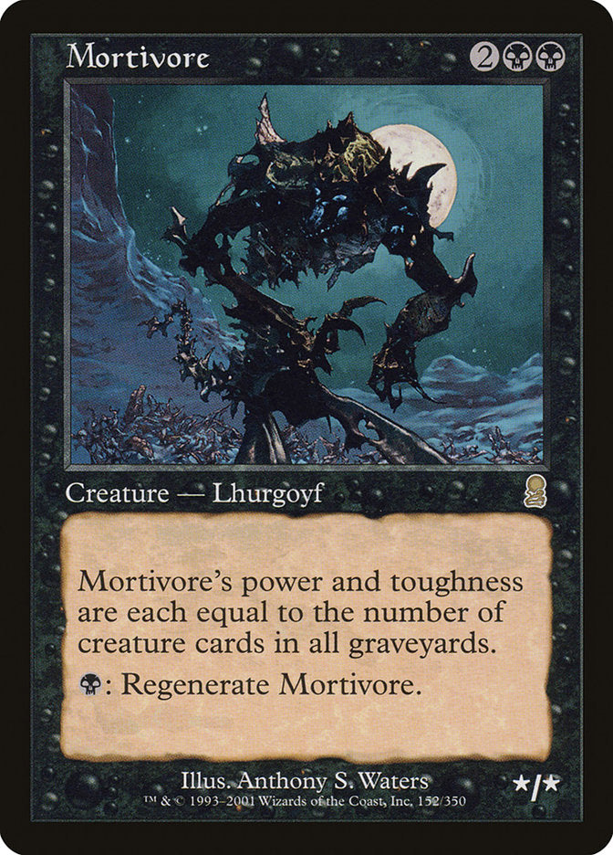 This Is An Image Of The Magic The Gathering Card Mortivore From The Set Commander Anthology Volume II - Designed By Artist Anthony S. Waters