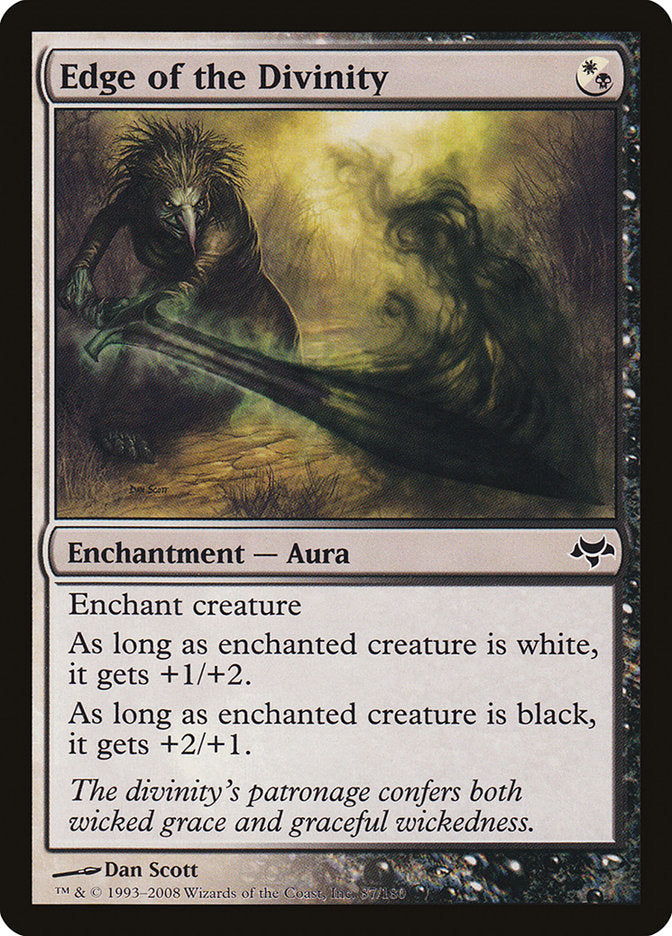 This Is An Image Of The Magic The Gathering Card Edge of the Divinity From The Set Eventide - Designed By Artist Dan Murayama Scott