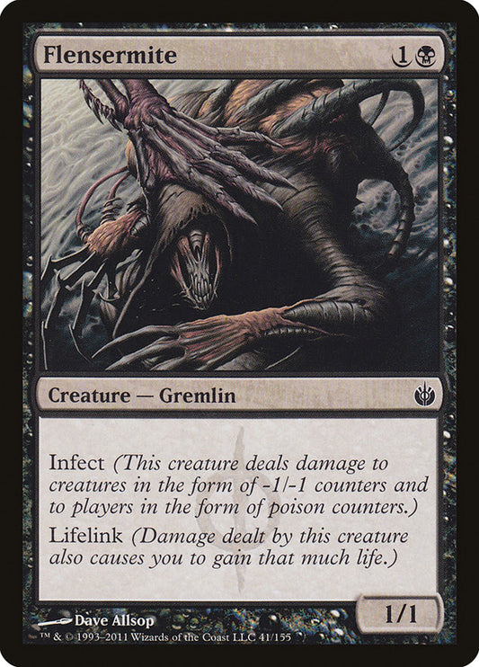 This Is An Image Of The Magic The Gathering Card Flensermite From The Set Mirrodin Besieged - Designed By Artist Dave Allsop