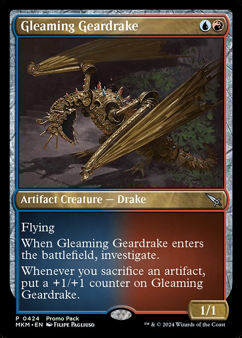 Gleaming Geardrake - FOIL