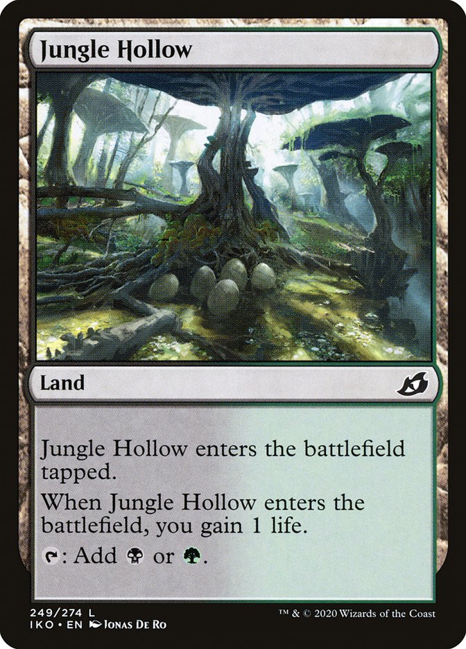 This Is An Image Of The Magic The Gathering Card Jungle Hollow From The Set Tarkir: Dragonstorm - Designed By Artist Cristi Balanescu