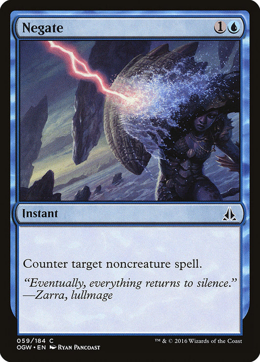 This Is An Image Of The Magic The Gathering Card Negate From The Set Foundations - Designed By Artist Magali Villeneuve