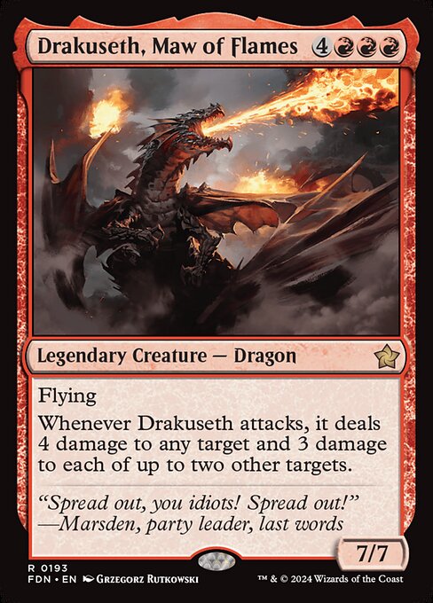 Drakuseth, Maw of Flames - FOIL