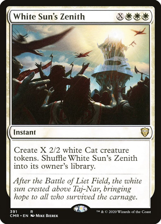 This Is An Image Of The Magic The Gathering Card White Sun's Zenith From The Set Commander Legends - Designed By Artist Mike Bierek