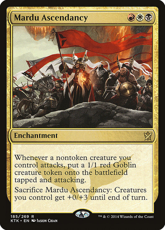 This Is An Image Of The Magic The Gathering Card Mardu Ascendancy From The Set Khans of Tarkir - Designed By Artist Jason Chan