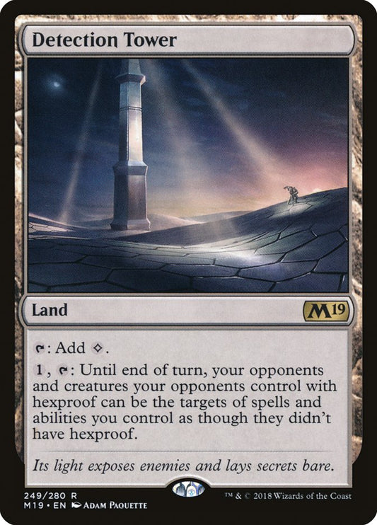 This Is An Image Of The Magic The Gathering Card Detection Tower From The Set Core Set 2019 - Designed By Artist Adam Paquette