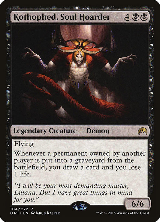 This Is An Image Of The Magic The Gathering Card Kothophed, Soul Hoarder From The Set Dominaria United Commander - Designed By Artist Jakub Kasper