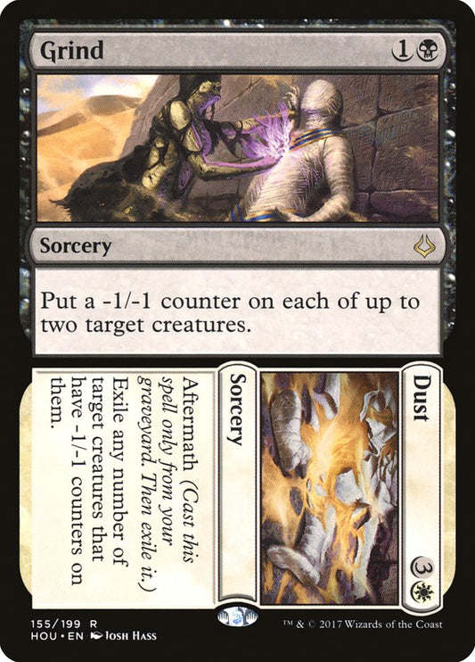 This Is An Image Of The Magic The Gathering Card Grind // Dust From The Set Hour of Devastation - Designed By Artist Josh Hass