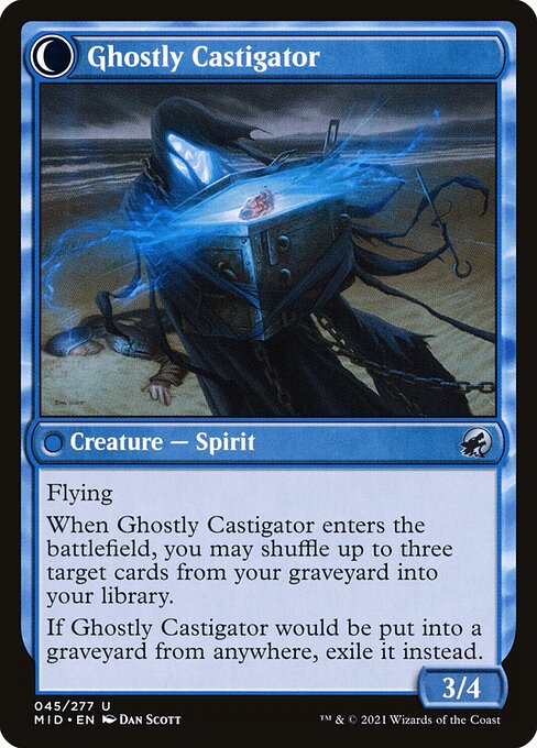 Covetous Castaway // Ghostly Castigator - FOIL