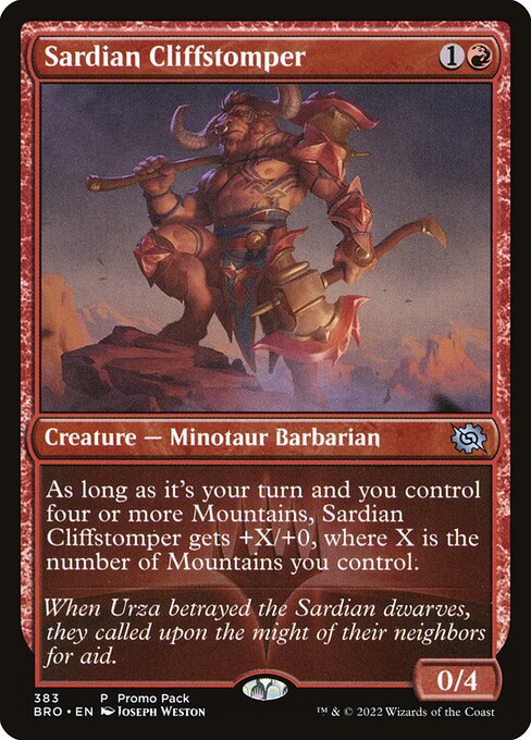 Sardian Cliffstomper - FOIL