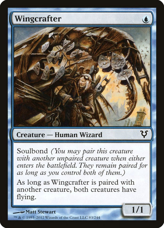 This Is An Image Of The Magic The Gathering Card Wingcrafter From The Set Modern Masters 2017 - Designed By Artist Matt Stewart