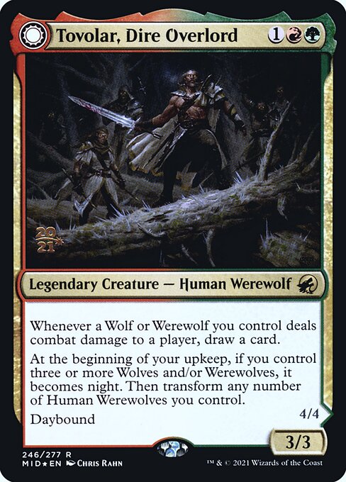 Tovolar, Dire Overlord // Tovolar, the Midnight Scourge - FOIL