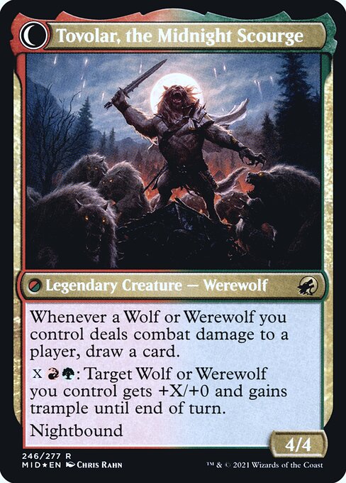Tovolar, Dire Overlord // Tovolar, the Midnight Scourge - FOIL