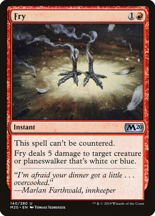 This Is An Image Of The Magic The Gathering Card Fry From The Set Core Set 2020 - Designed By Artist Tomasz Jedruszek