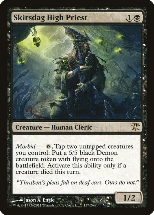 This Is An Image Of The Magic The Gathering Card Skirsdag High Priest From The Set Innistrad Remastered - Designed By Artist Jason A. Engle