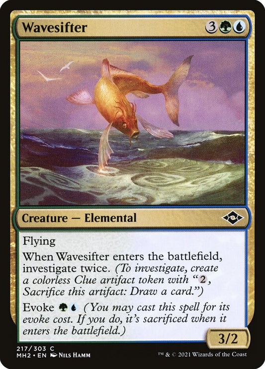 This Is An Image Of The Magic The Gathering Card Wavesifter From The Set Murders at Karlov Manor Commander - Designed By Artist Nils Hamm