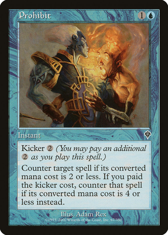 This Is An Image Of The Magic The Gathering Card Prohibit From The Set Modern Horizons - Designed By Artist Adam Rex