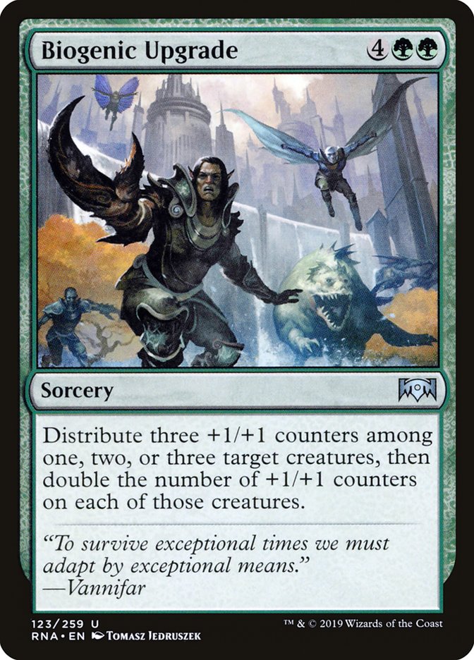 This Is An Image Of The Magic The Gathering Card Biogenic Upgrade From The Set Foundations - Designed By Artist Kev Fang