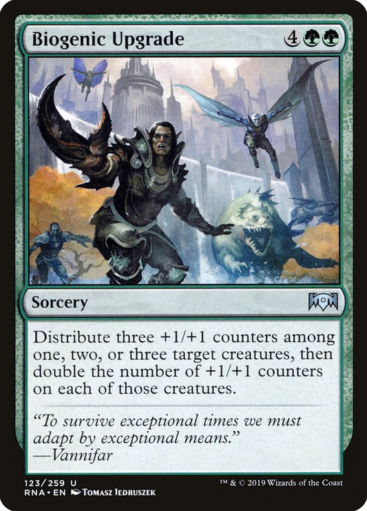 This Is An Image Of The Magic The Gathering Card Biogenic Upgrade From The Set Foundations - Designed By Artist Kev Fang