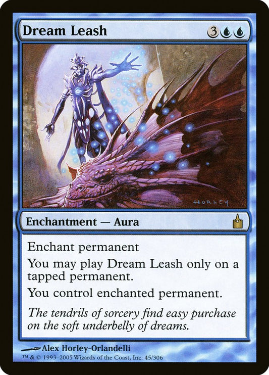 This Is An Image Of The Magic The Gathering Card Dream Leash From The Set Ravnica: City of Guilds - Designed By Artist Alex Horley-Orlandelli