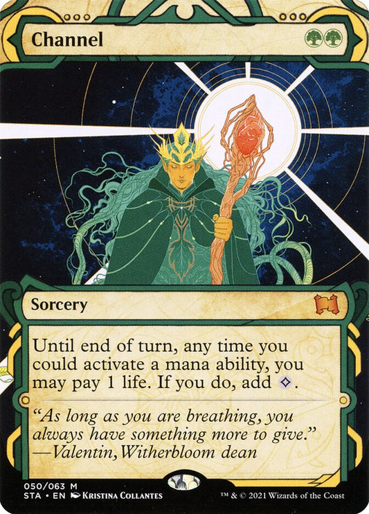 This Is An Image Of The Magic The Gathering Card Channel From The Set Iconic Masters - Designed By Artist Rebecca Guay