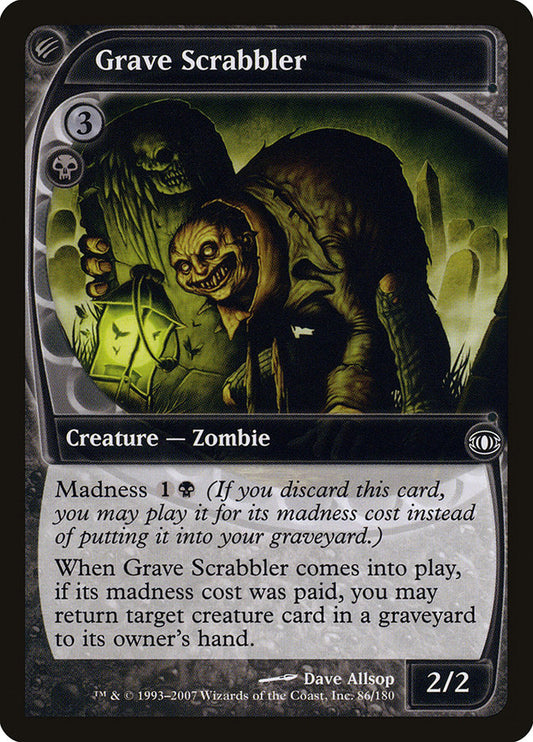 This Is An Image Of The Magic The Gathering Card Grave Scrabbler From The Set Time Spiral Remastered - Designed By Artist Dave Allsop