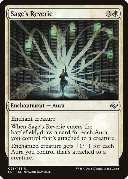 This Is An Image Of The Magic The Gathering Card Sage's Reverie From The Set Commander 2018 - Designed By Artist Jason Rainville