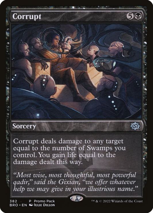 This Is An Image Of The Magic The Gathering Card Corrupt From The Set The Brothers' War - Designed By Artist Julie Dillon