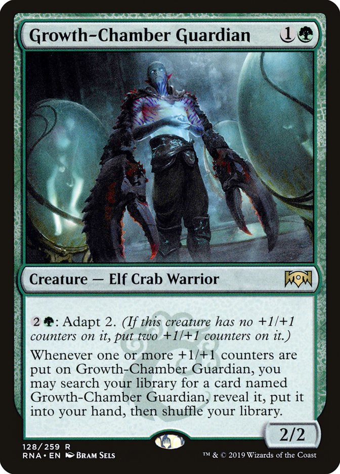 This Is An Image Of The Magic The Gathering Card Growth-Chamber Guardian From The Set Ravnica Allegiance - Designed By Artist Bram Sels