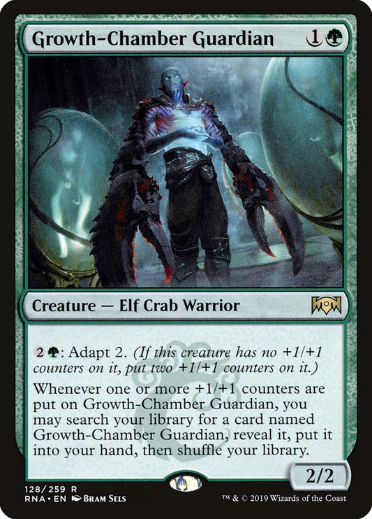 This Is An Image Of The Magic The Gathering Card Growth-Chamber Guardian From The Set Ravnica Allegiance - Designed By Artist Bram Sels