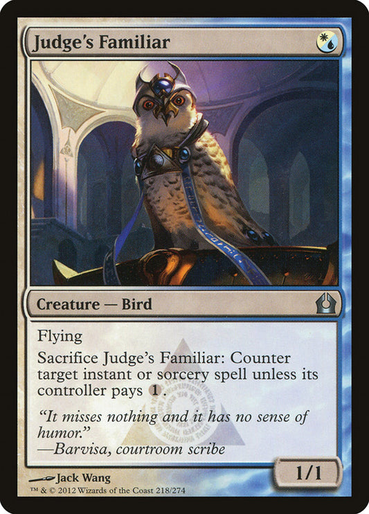 This Is An Image Of The Magic The Gathering Card Judge's Familiar From The Set Ravnica Remastered - Designed By Artist Jack Wang