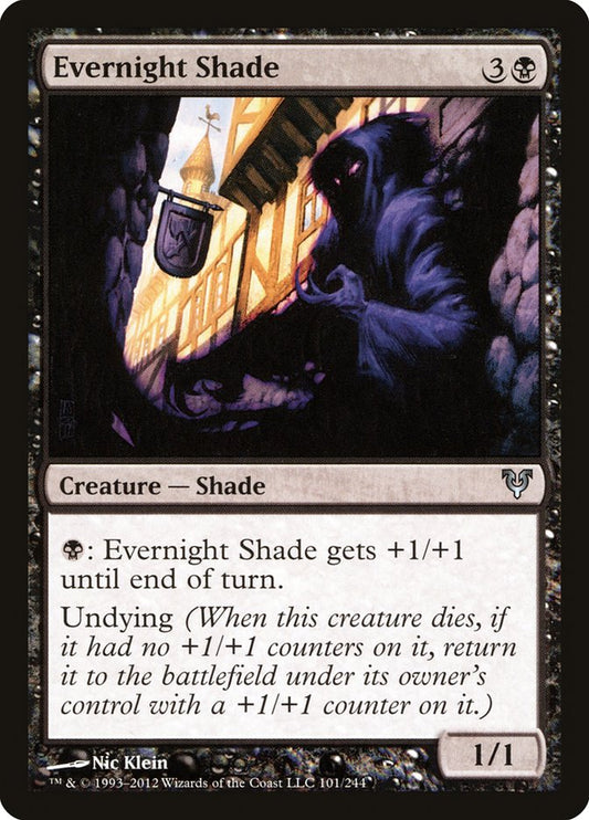 This Is An Image Of The Magic The Gathering Card Evernight Shade From The Set Commander 2014 - Designed By Artist Nic Klein