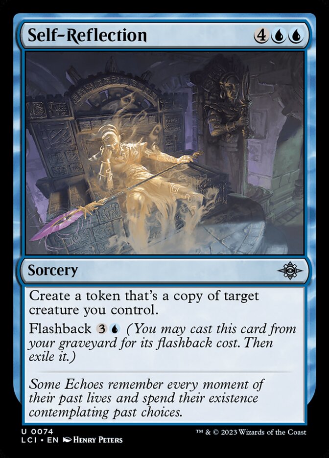 This Is An Image Of The Magic The Gathering Card Self-Reflection From The Set Foundations - Designed By Artist Henry Peters