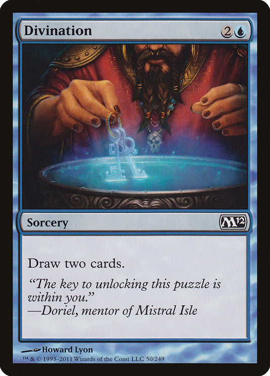 This Is An Image Of The Magic The Gathering Card Divination From The Set Core Set 2019 - Designed By Artist Willian Murai