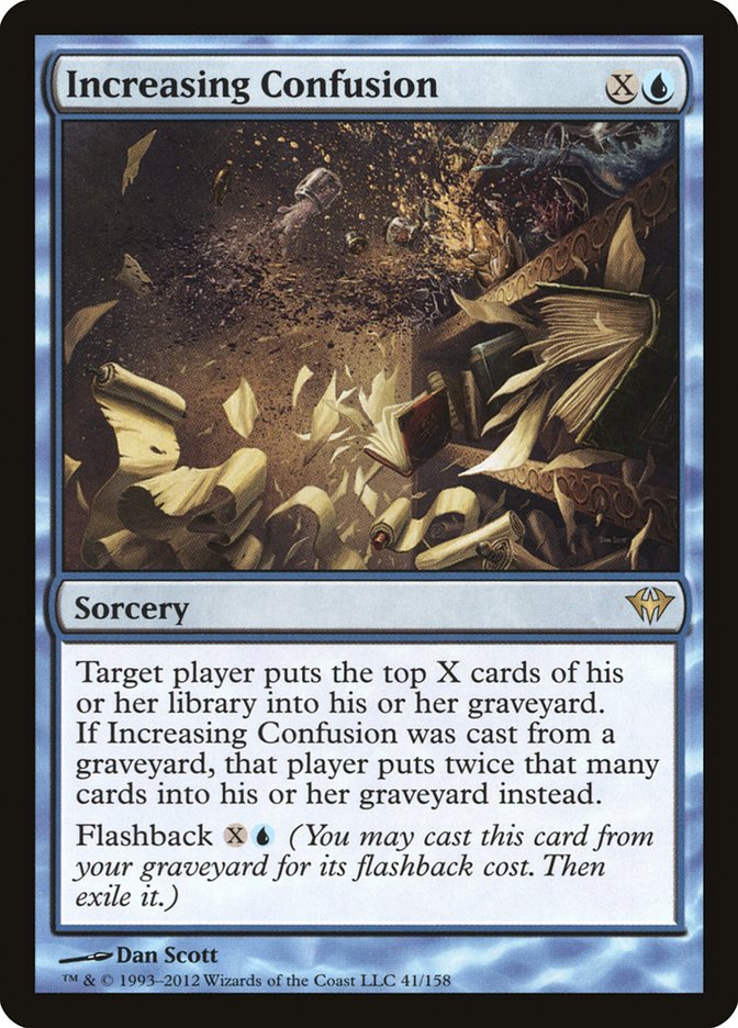 This Is An Image Of The Magic The Gathering Card Increasing Confusion From The Set Dark Ascension - Designed By Artist Dan Murayama Scott