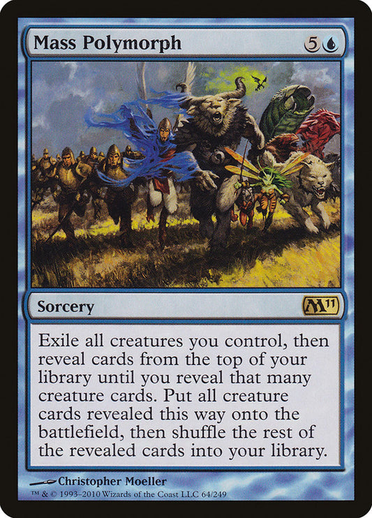 This Is An Image Of The Magic The Gathering Card Mass Polymorph From The Set Magic 2011 - Designed By Artist Christopher Moeller