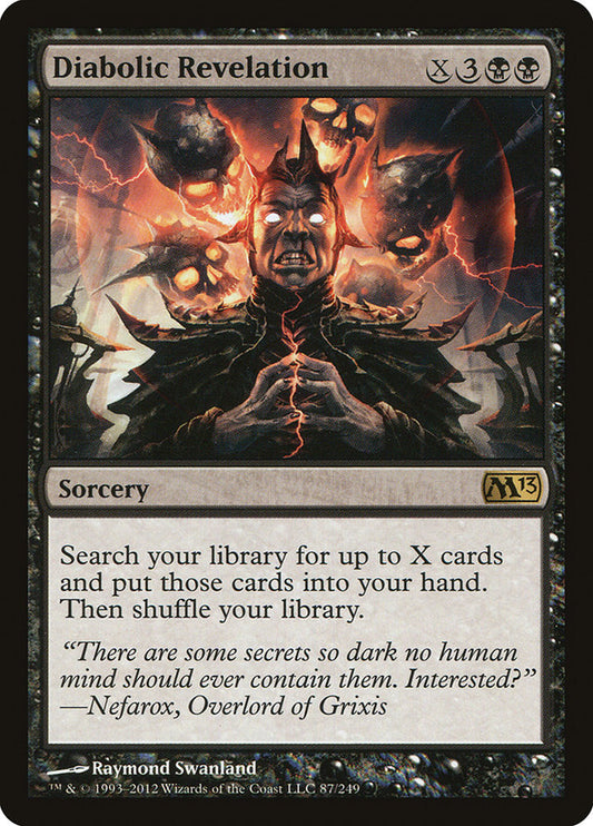 This Is An Image Of The Magic The Gathering Card Diabolic Revelation From The Set Magic 2013 - Designed By Artist Raymond Swanland