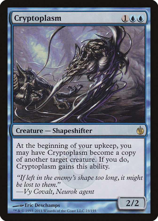 This Is An Image Of The Magic The Gathering Card Cryptoplasm From The Set Mirrodin Besieged - Designed By Artist Eric Deschamps