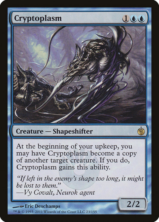 This Is An Image Of The Magic The Gathering Card Cryptoplasm From The Set Mirrodin Besieged - Designed By Artist Eric Deschamps