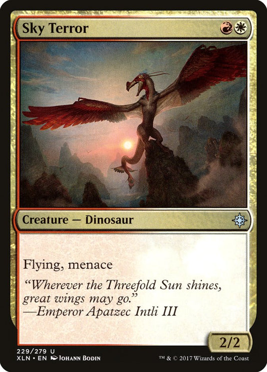 This Is An Image Of The Magic The Gathering Card Sky Terror From The Set Ixalan - Designed By Artist Johann Bodin