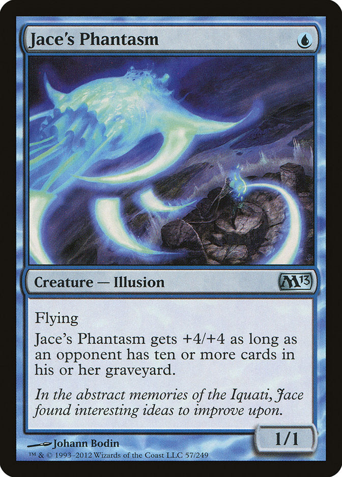 This Is An Image Of The Magic The Gathering Card Jace's Phantasm From The Set Iconic Masters - Designed By Artist Johann Bodin