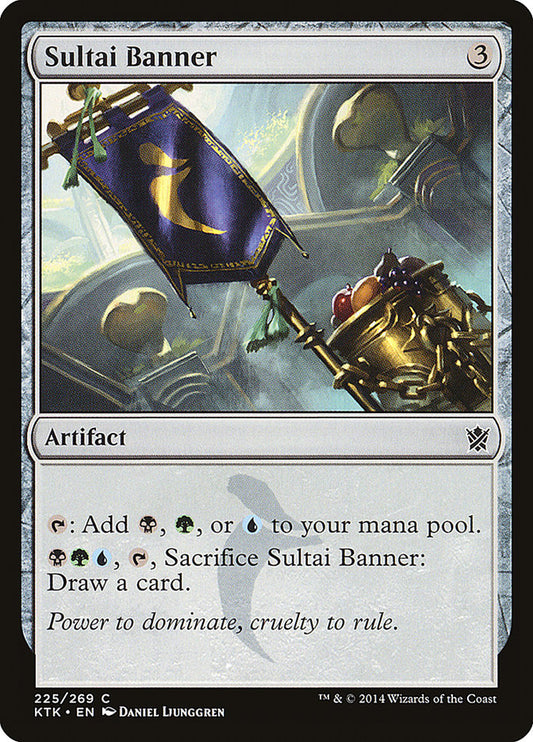 This Is An Image Of The Magic The Gathering Card Sultai Banner From The Set Khans of Tarkir - Designed By Artist Daniel Ljunggren