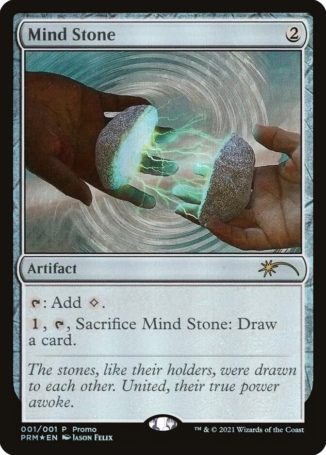 This Is An Image Of The Magic The Gathering Card Mind Stone From The Set Duskmourn: House of Horror Commander - Designed By Artist Camille Alquier