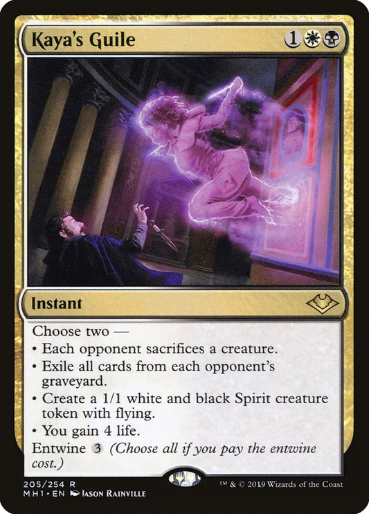 This Is An Image Of The Magic The Gathering Card Kaya's Guile From The Set Modern Horizons - Designed By Artist Jason Rainville