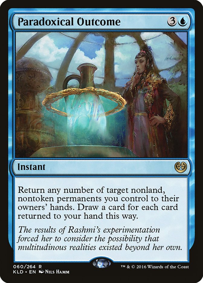 This Is An Image Of The Magic The Gathering Card Paradoxical Outcome From The Set Kaladesh - Designed By Artist Nils Hamm